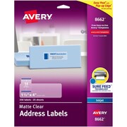 AVERY Label, Ezpeel, Inkjt, 1.5X4, Cl 350PK AVE8662